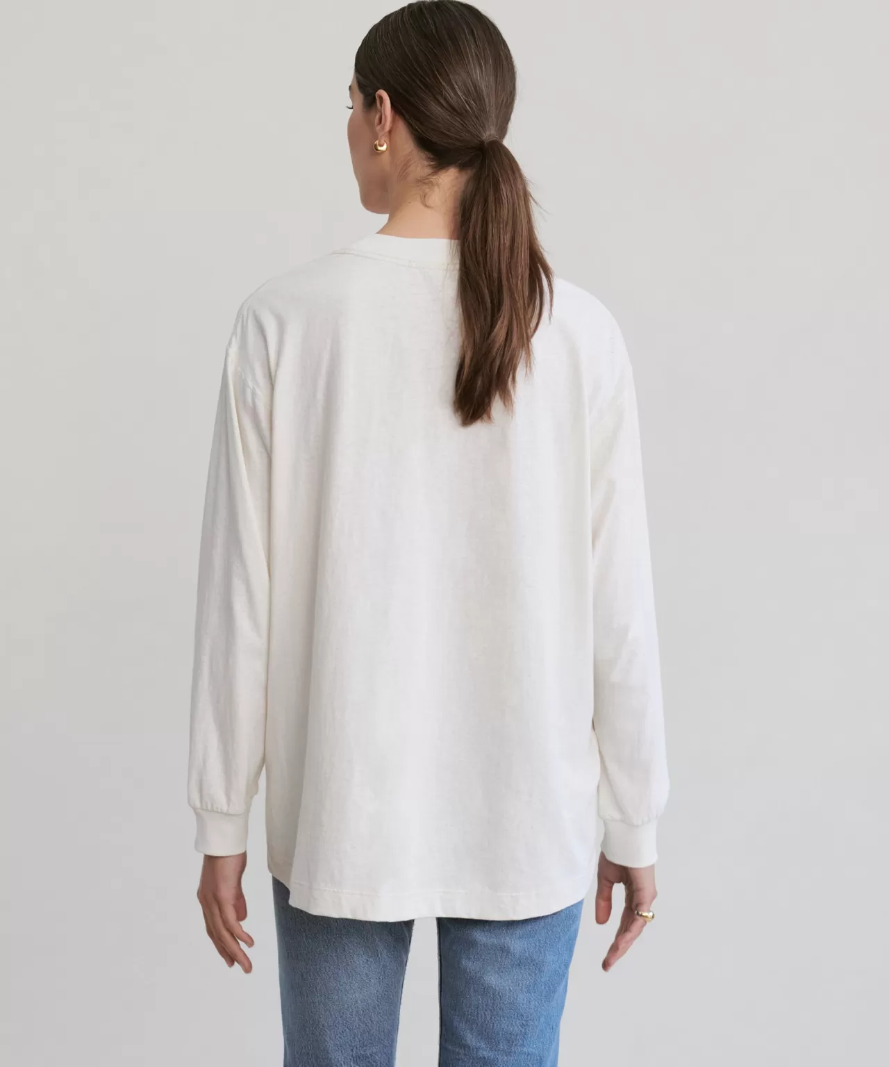 Jenni Kayne Long-Sleeve Vintage Pocket Tee